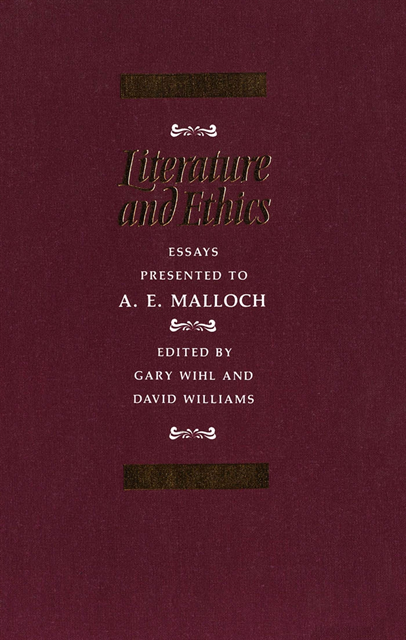 David A. Williams, Gary Wihl - Literature and Ethics, E-bok