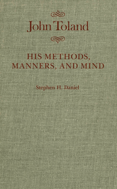 Stephen H. Daniel - John Toland, E-bok