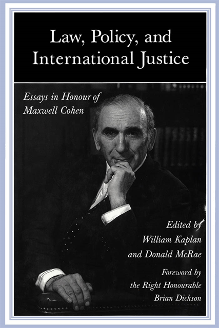 Donald Mcrae, William Kaplan - Law, Policy, and International Justice, E-bok