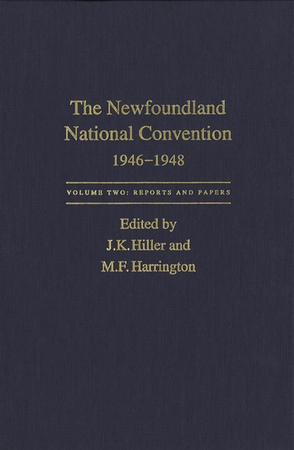 Michael F. Harrington, James K. Hiller - Newfoundland National Convention, 1946-1948, E-bok
