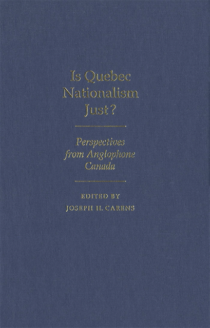 Joseph H. Carens - Is Quebec Nationalism Just?, E-bok