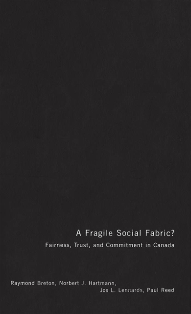 Jos Lennards, Norbert J. Hartmann, Raymond Breton - Fragile Social Fabric?, E-bok