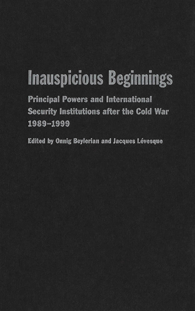 Jacques Levesque, Onnig Beylerian - Inauspicious Beginnings, E-bok