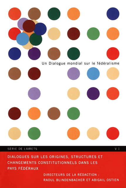 Raoul Blindenbacher - Dialogues sur les origines, structures et changements constitutionnels dans les pays federaux, E-bok. Tillgänglighet: Lägg i varukorg