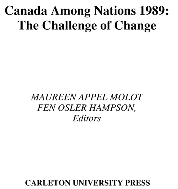 Fen Osler Hampson, Maureen Appel Molot - Canada Among Nations, 1989, E-bok