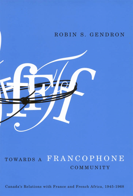 Robin S. Gendron - Towards a Francophone Community, E-bok. Tillgänglighet: Lägg i varukorg