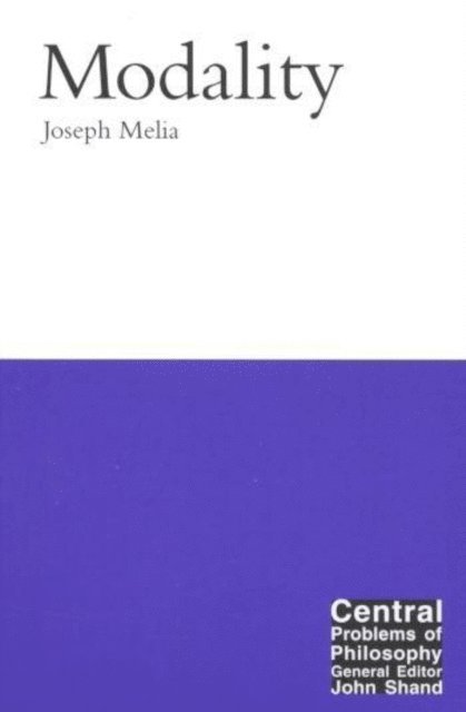 Joseph Melia - Modality, E-bok