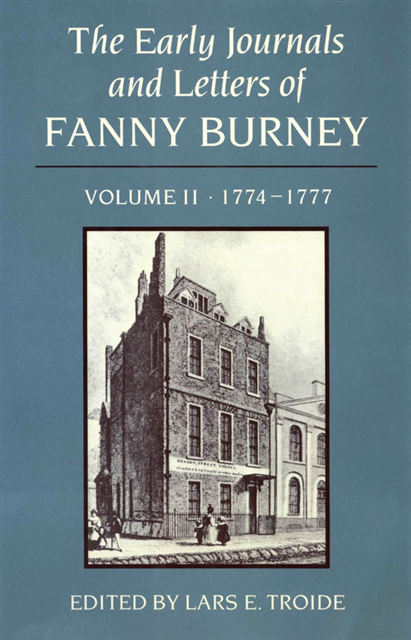 Lars E. Troide - Early Journals and Letters of Fanny Burney, Volume 2, E-bok