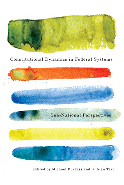 G. Alan Tarr, Michael Burgess - Constitutional Dynamics in Federal Systems, E-bok