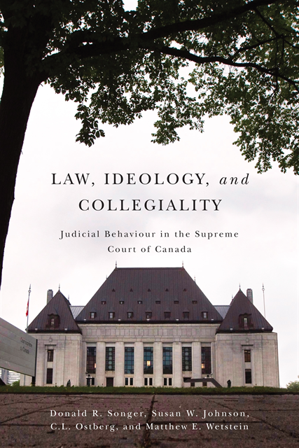 Matthew Wetstein, C.L. Ostberg, Susan Johnson, Donald R. Songer - Law, Ideology, and Collegiality, E-bok