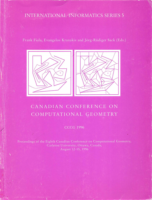 Frank Fiala - Canadian Conference on Computational Geometry, E-bok. Tillgänglighet: Lägg i varukorg