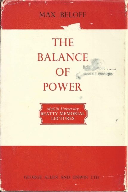 Max Beloff - Balance of Power, E-bok