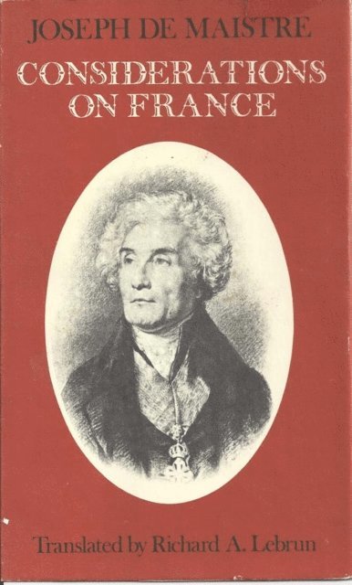 Joseph de Maistre - Considerations on France, E-bok