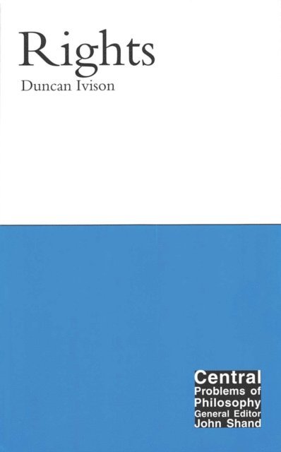 Duncan Ivison - Rights, E-bok