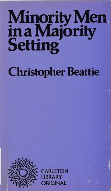 Christopher Beattie - Minority Men in a Majority Setting, E-bok