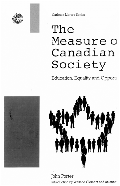 John Porter - Measure of Canadian Society, The, E-bok
