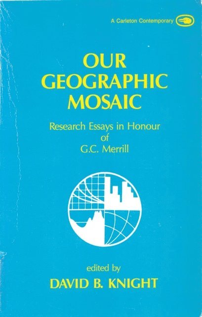 David B. Knight - Our Geographic Mosaic, E-bok