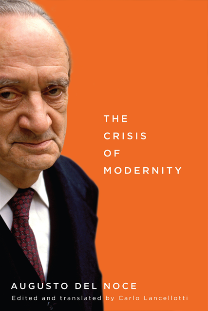 Carlo Lancellotti, Augusto Del Noce - Crisis of Modernity, E-bok