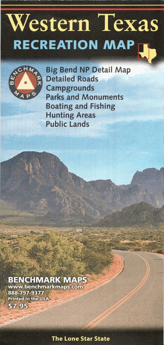 Benchmark Maps - Western Texas Recreation Map, Övrigt