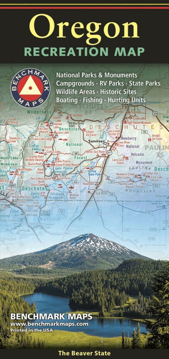 Benchmark Maps - Oregon Recreation Map. Tillgänglighet: Lägg i varukorg