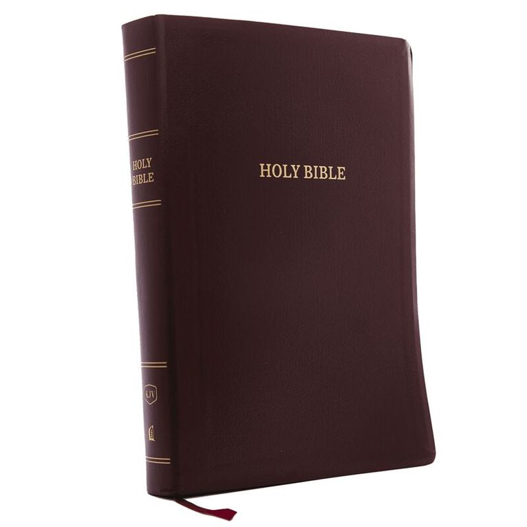 Thomas Nelson - KJV Holy Bible: Super Giant Print with 43,000 Cross References, Burgundy Leather-look, Red Letter, Comfort Print: King James Version, Häftad
