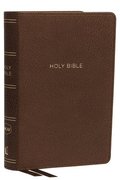 NKJV, Reference Bible, Compact Large Print, Leathersoft, Brown, Red Letter, Comfort Print