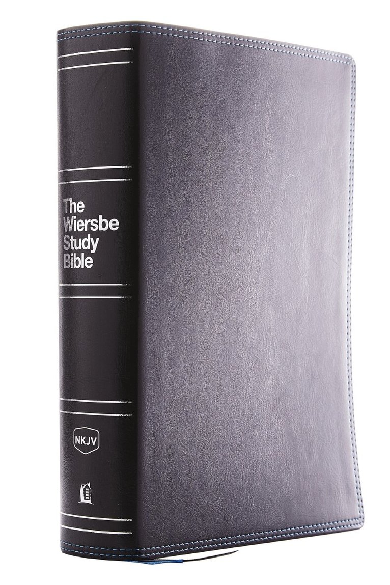 Thomas Nelson, Warren W Wiersbe - NKJV, Wiersbe Study Bible, Leathersoft, Black, Red Letter, Comfort Print, Inbunden