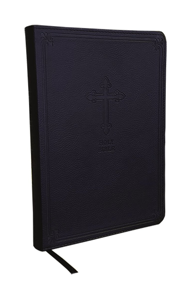 Thomas Nelson - KJV Holy Bible: Value Large Print Thinline, Black Leathersoft, Red Letter, Comfort Print: King James Version, Inbunden