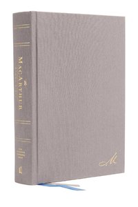 NASB, MacArthur Study Bible, 2nd Edition, Hardcover, Gray, 1995 Text, Comfort Print