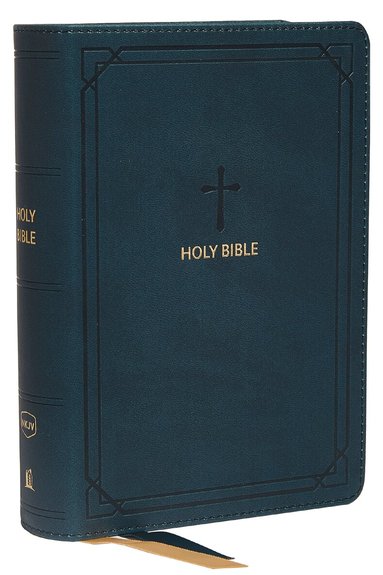 NKJV, End-of-Verse Reference Bible, Compact, Leathersoft, Teal, Red Letter, Comfort Print by Thomas Nelson