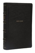 NKJV, End-of-Verse Reference Bible, Personal Size Large Print, Leathersoft, Black, Thumb Indexed, Red Letter, Comfort Print