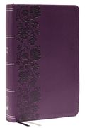 KJV Holy Bible: Large Print Single-Column with 43,000 End-of-Verse Cross References, Purple Leathersoft, Personal Size, Red Letter, Comfort Print: King James Version