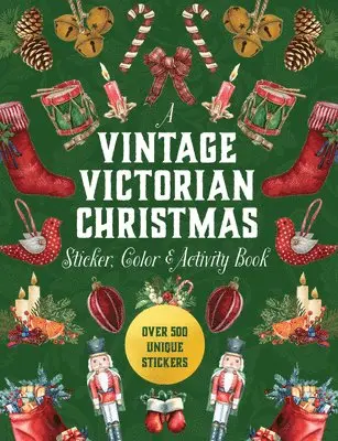 Vintage Victorian Christmas Sticker, Color & Activity Book
