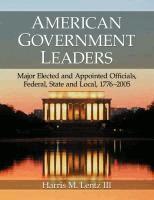 Harris M. Lentz - American Government Leaders, Häftad