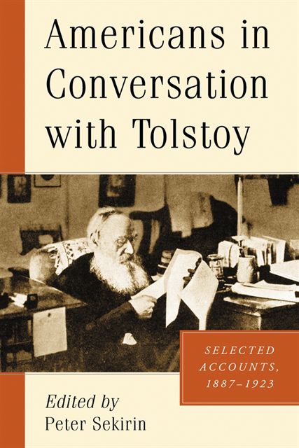 Sekirin Peter Sekirin - Americans in Conversation with Tolstoy, E-bok
