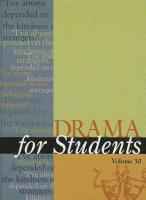 Sara Constantakis, Carole L Hamilton - Drama for Students, Volume 30, Inbunden