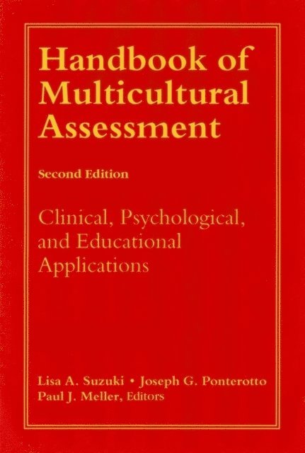 Paul J. Meller, Joseph G. Ponterotto, Lisa A. Suzuki - Handbook of Multicultural Assessment, E-bok
