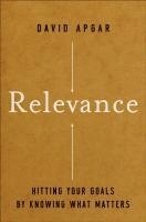 David Apgar - Relevance, Inbunden
