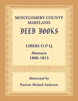 Montgomery County, Maryland Deed Books