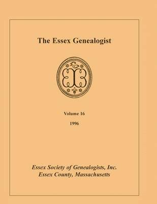Inc Essex Society of Genealogists - Essex Genealogist, Volume 16, 1996, Häftad. Tillgänglighet: Lägg i varukorg