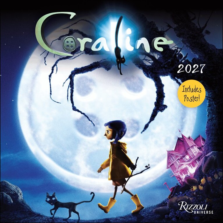 LLC Laika - Coraline 2027 Wall Calendar (Includes Full-Color Poster), Övrigt
