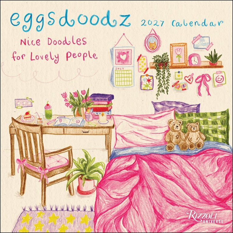 Erin Siney - Eggsdoodz 2027 Wall Calendar (Includes Stickers), Övrigt