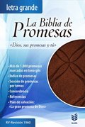 Biblia de Promesas Letra Grande Piel ESP./Caf'/Con Indice