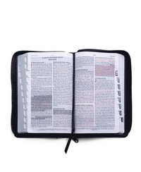 Santa Biblia de Promesas Reina Valera 1960 / Tamaño Manual / Letra Grande / Piel Especial Con Índice Y Cierre / Negra // Spanish Promise Bible Rvr60 / Handy Size / Large Print / Leathersoft with In...