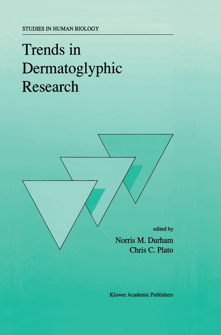 N.M. Durham, C.C. Plato - Trends in Dermatoglyphic Research, Inbunden. Tillgänglighet: Lägg i varukorg
