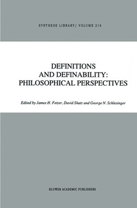 Definitions and Definability: Philosophical Perspectives