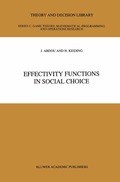 Effectivity Functions in Social Choice