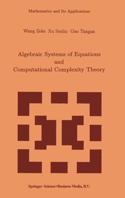Z. Wang, etc., S. Xu, T. Gao - Algebraic Systems and Computational Complexity Theory, Inbunden