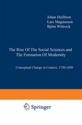 Rise of the Social Sciences and the Formation of Modernity