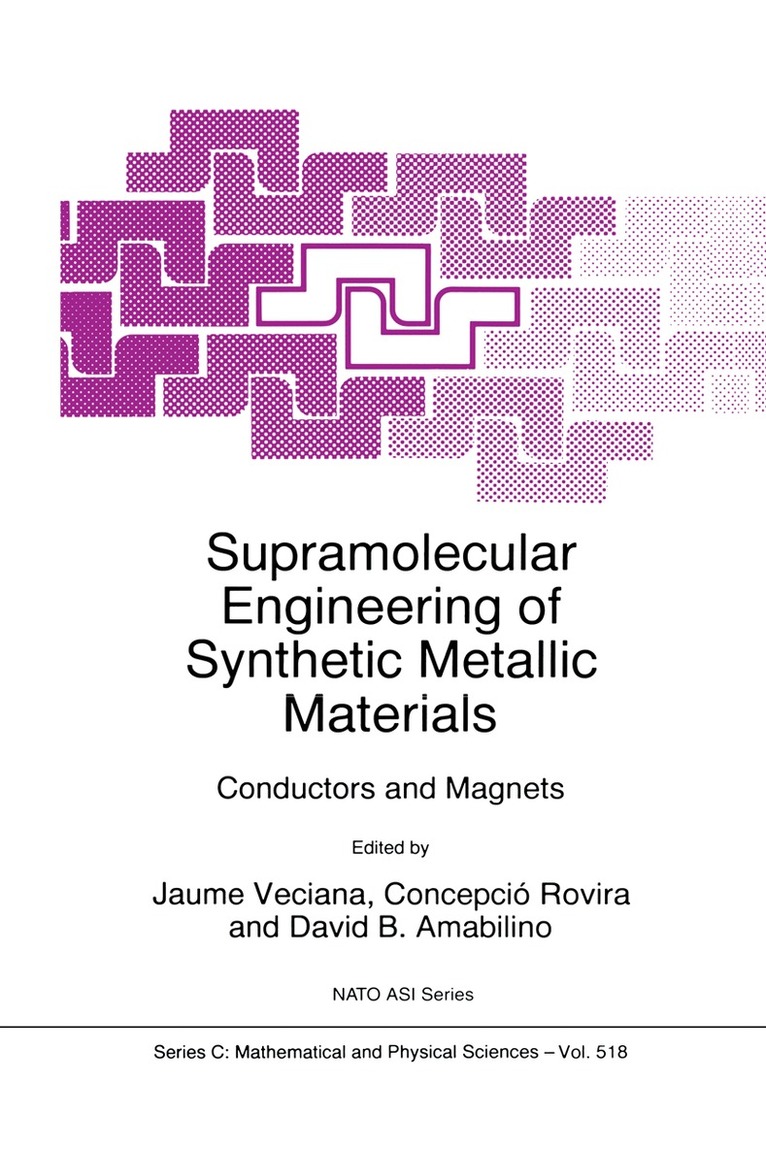 NATO Advanced Research Workshop on Supra, Jaume Veciana, Concepció Rovira, David Brian Amabillino - Supramolecular Engineering of Synthetic Metallic Materials, Inbunden